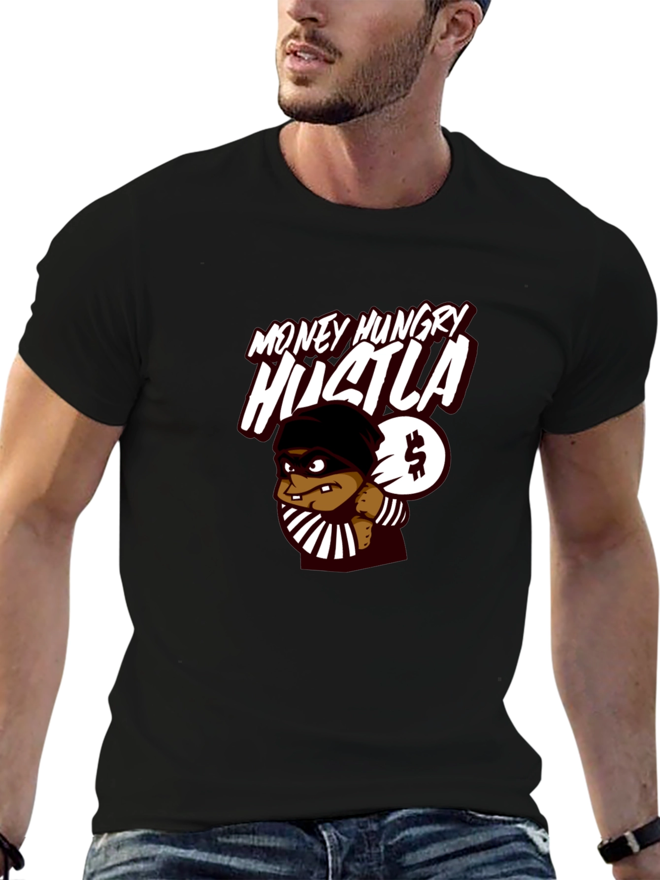 Money Hungry Hustla Black T-Shirt