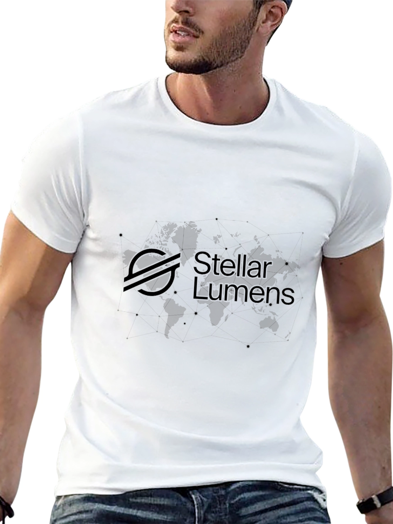 Stellar Lumens Black T-Shirt - Crypto Apparel
