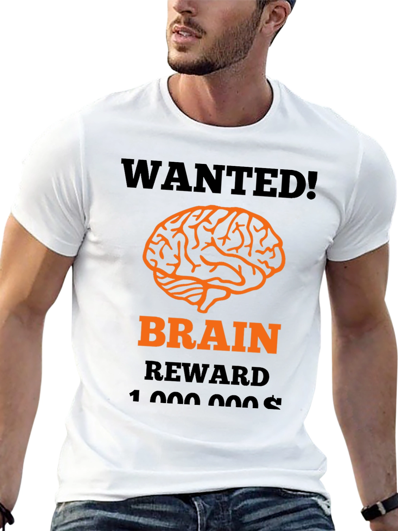 Wanted Brain Reward Mens Graphic T-Shirt