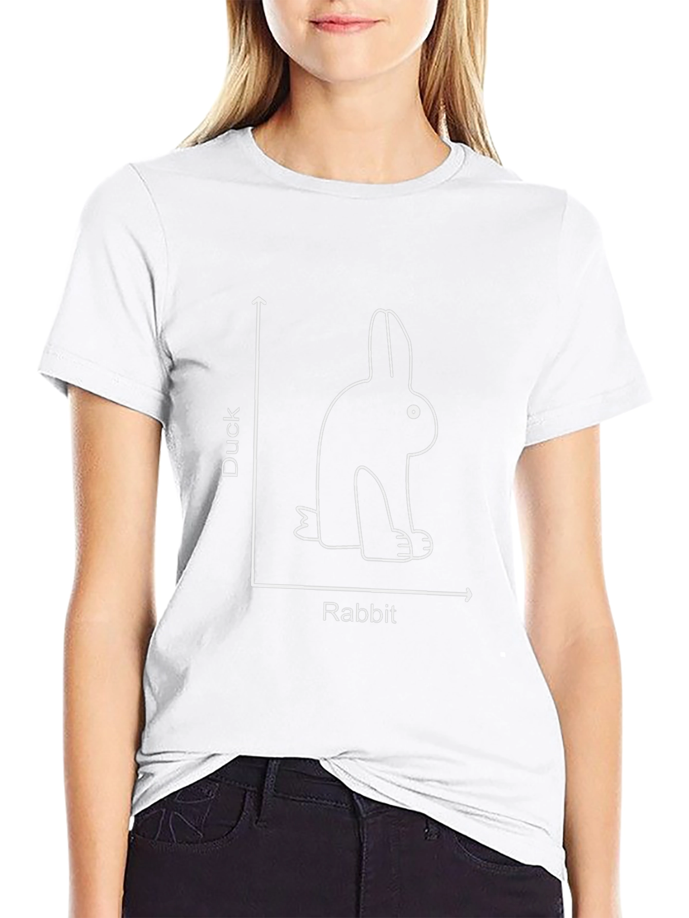 Rabbit or Duck T-Shirt - Illusion Art