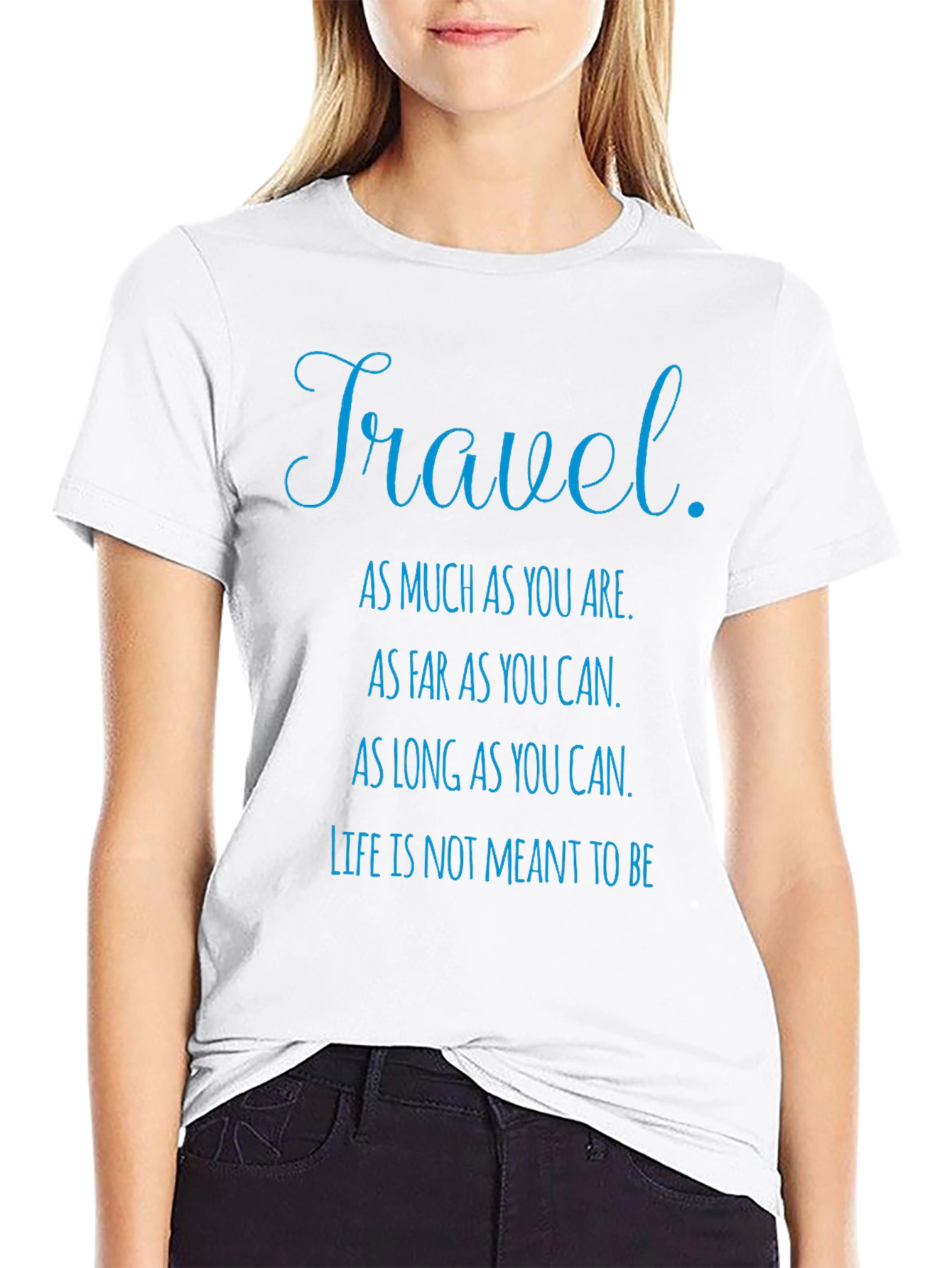 Travel Quote Graphic T-Shirt