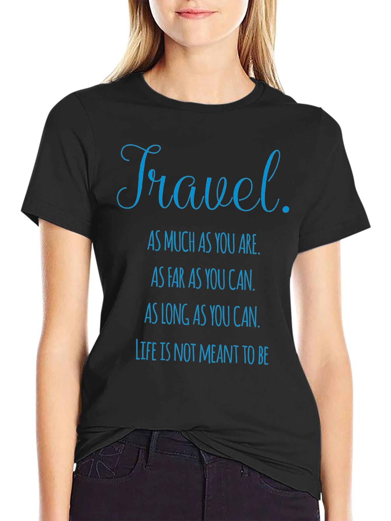 Travel Quote Graphic T-Shirt