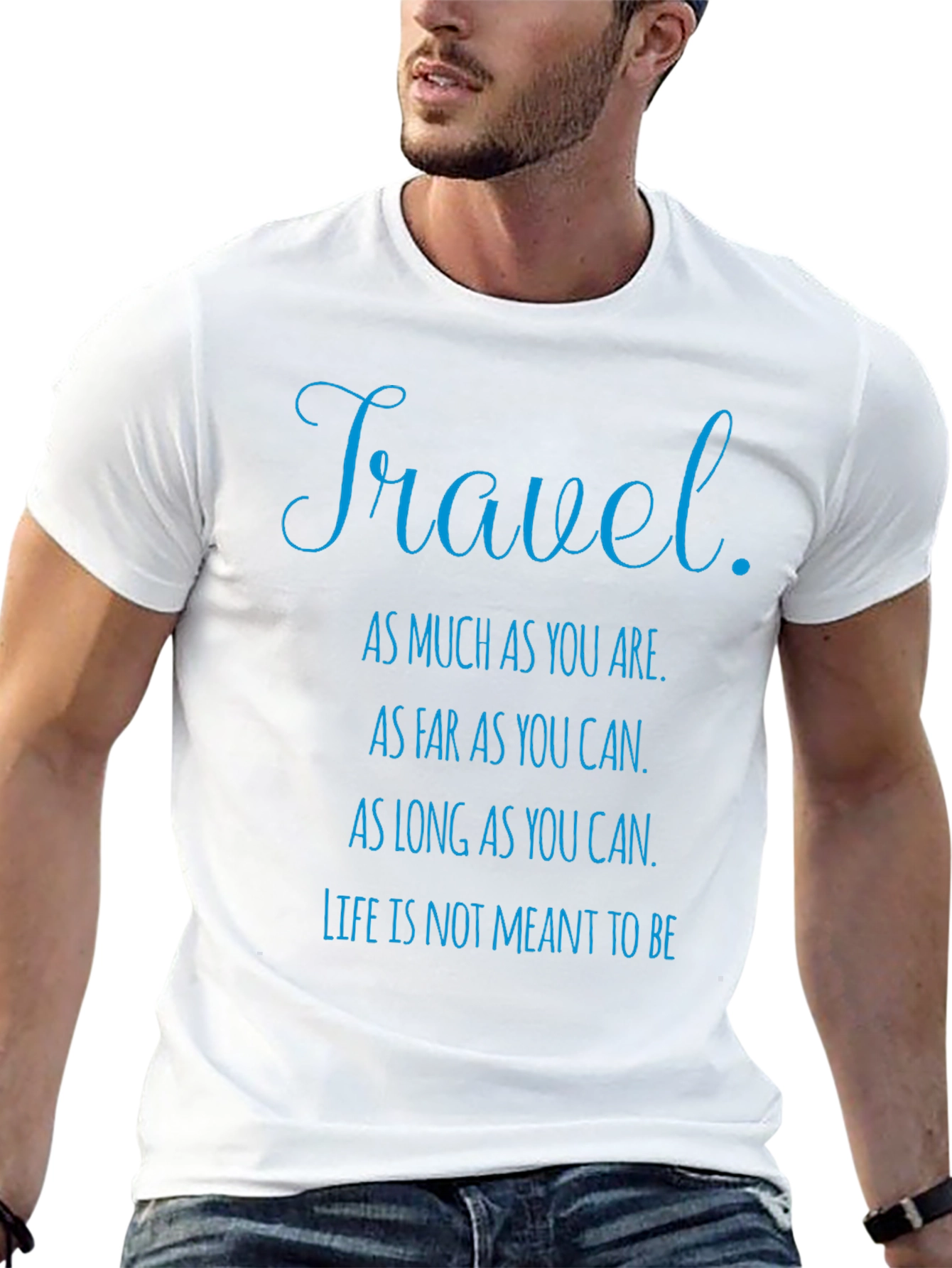 Travel Quote Graphic T-Shirt