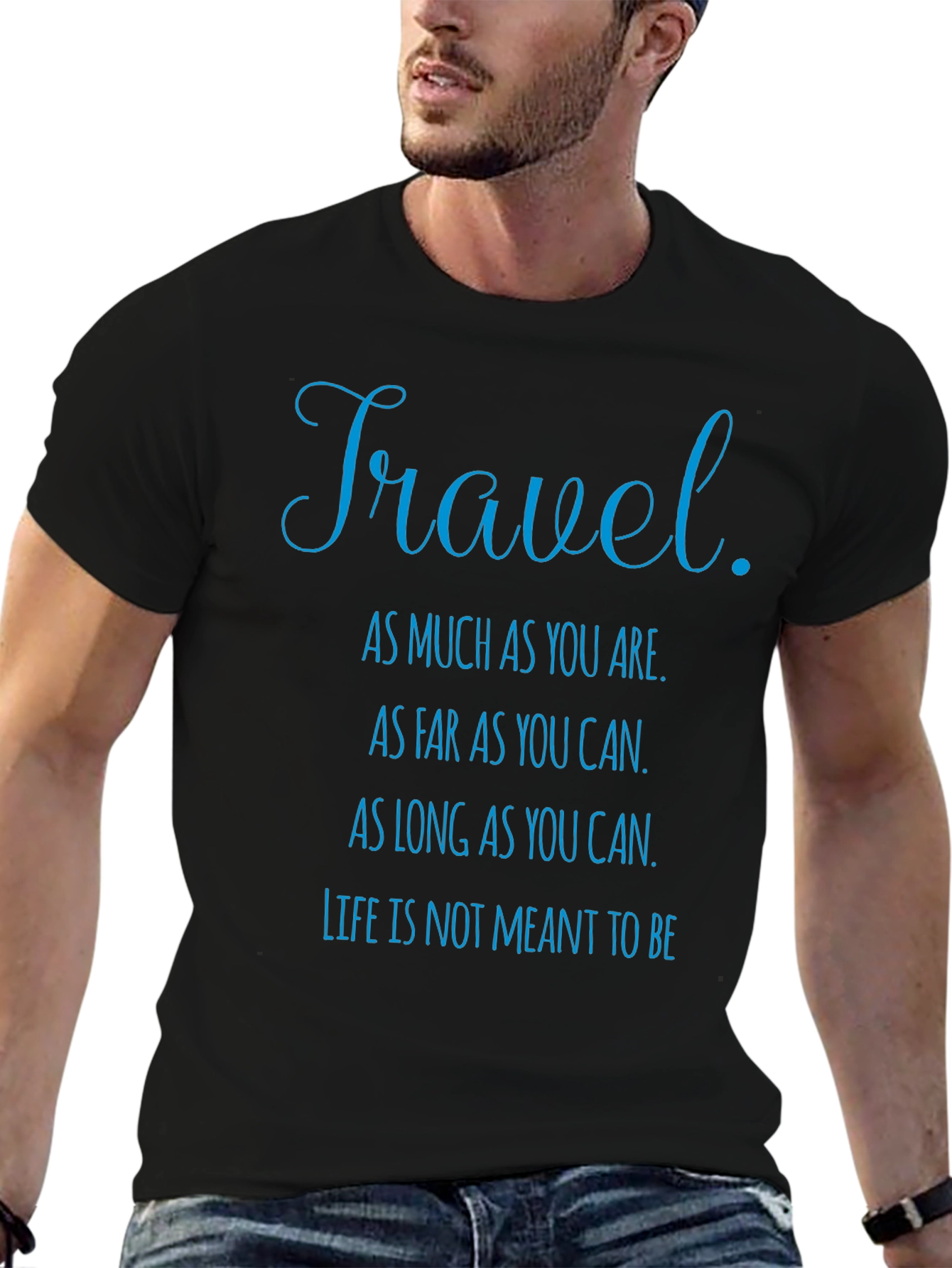 Travel Quote Graphic T-Shirt