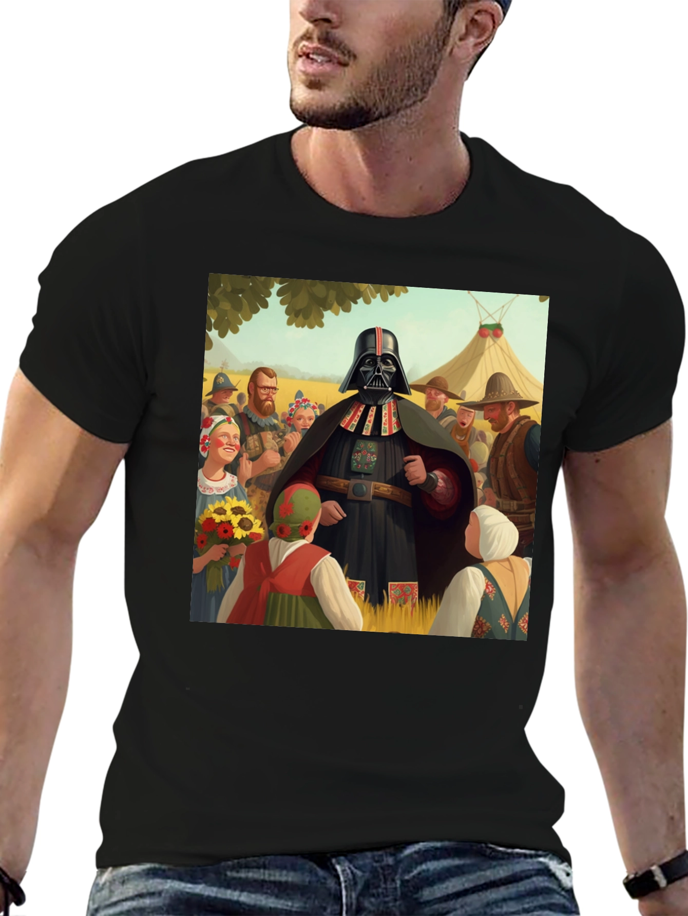 Darth Vader Folk Art T-Shirt