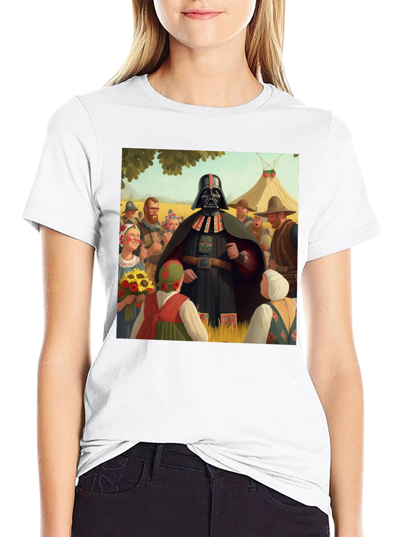 Darth Vader Folk Art T-Shirt