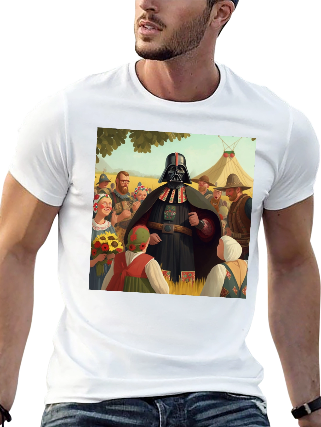 Darth Vader Folk Art T-Shirt
