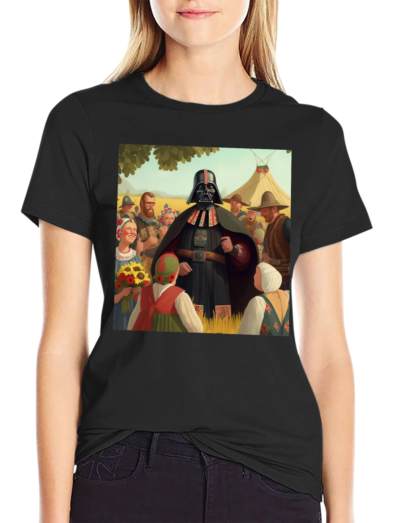 Darth Vader Folk Art T-Shirt