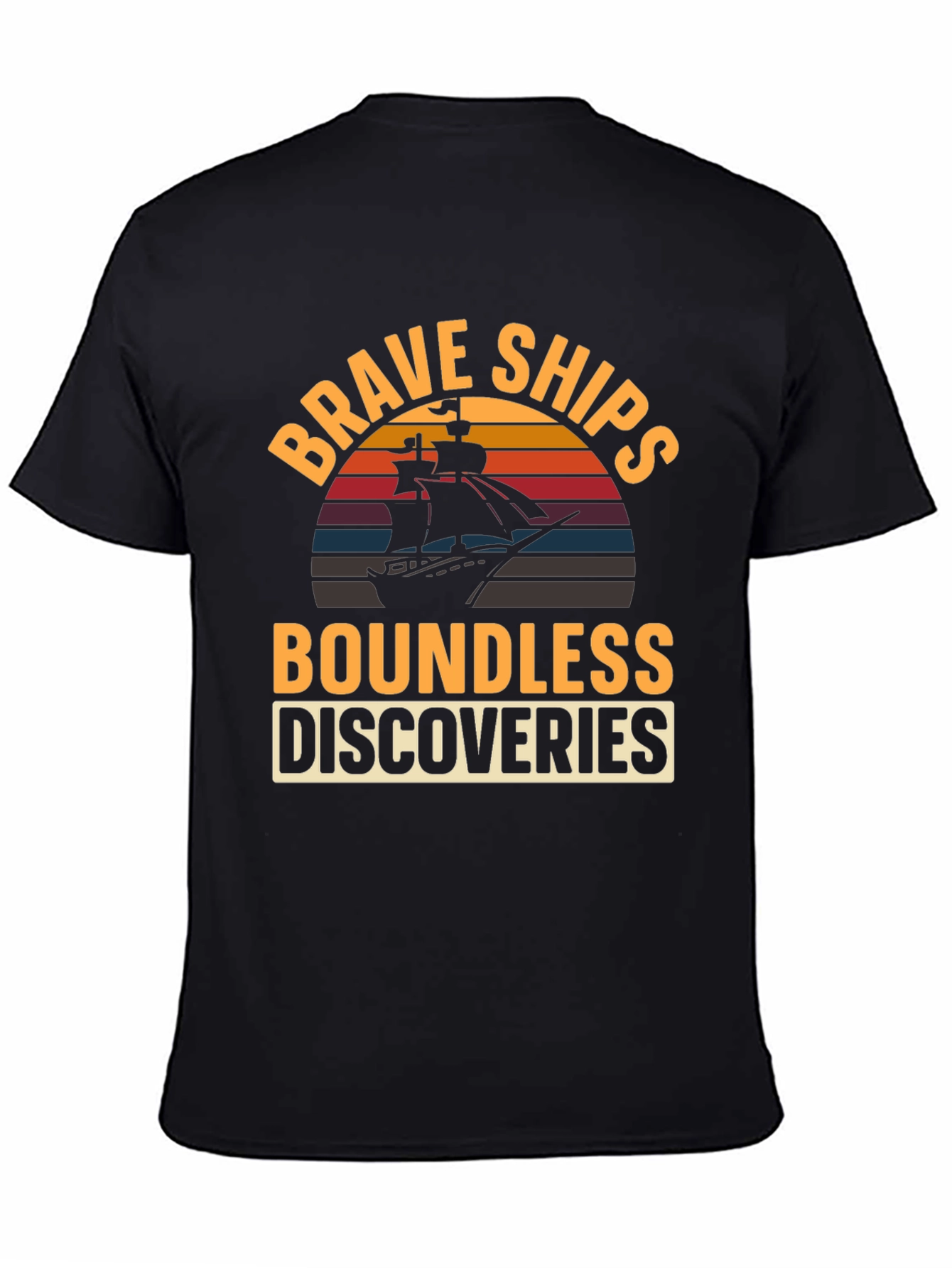Brave Ships Boundless Discoveries Graphic T-Shirt