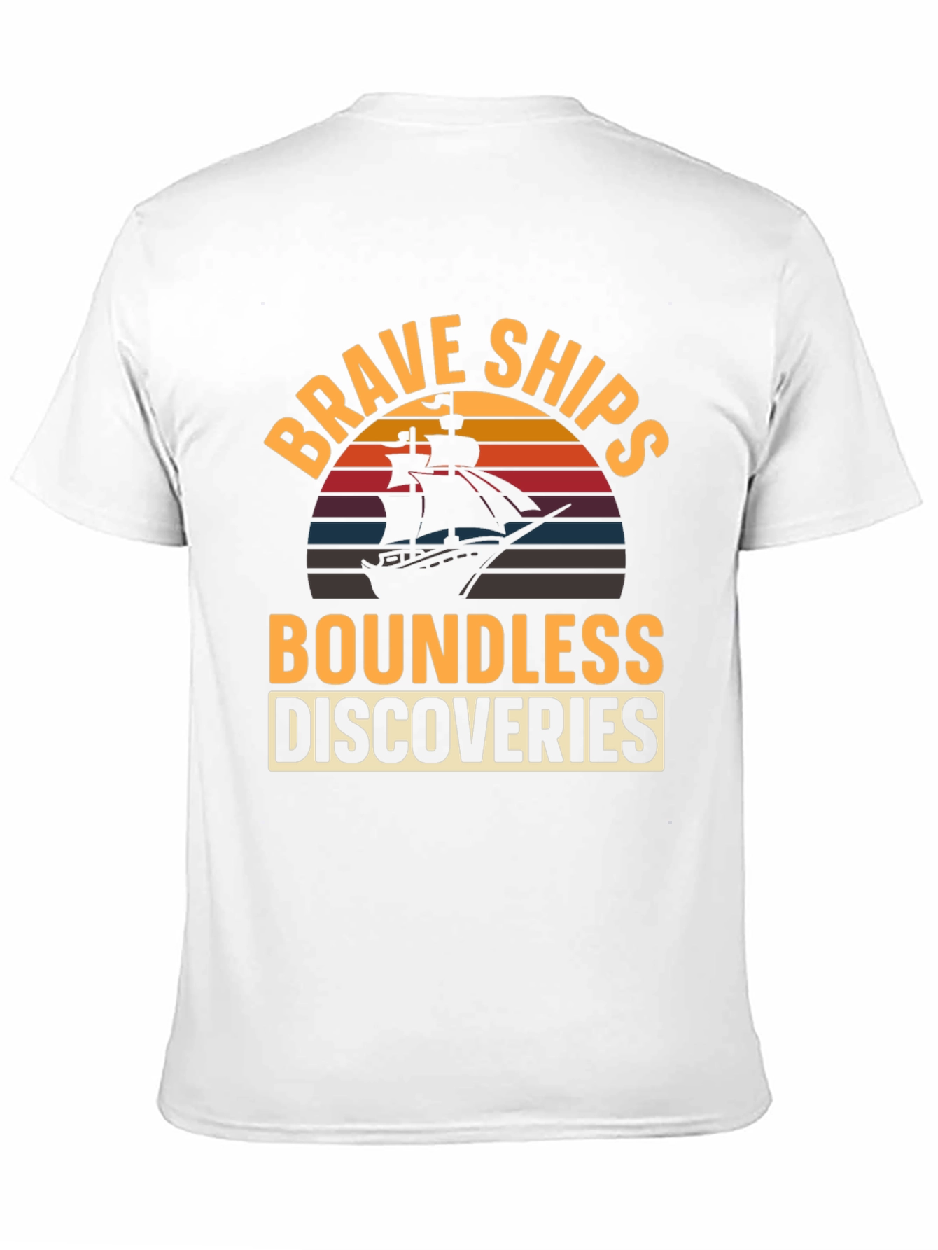 Brave Ships Boundless Discoveries Graphic T-Shirt