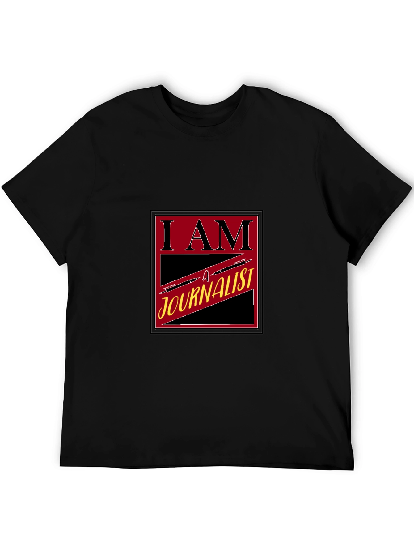 I am a Journalist Black T-Shirt
