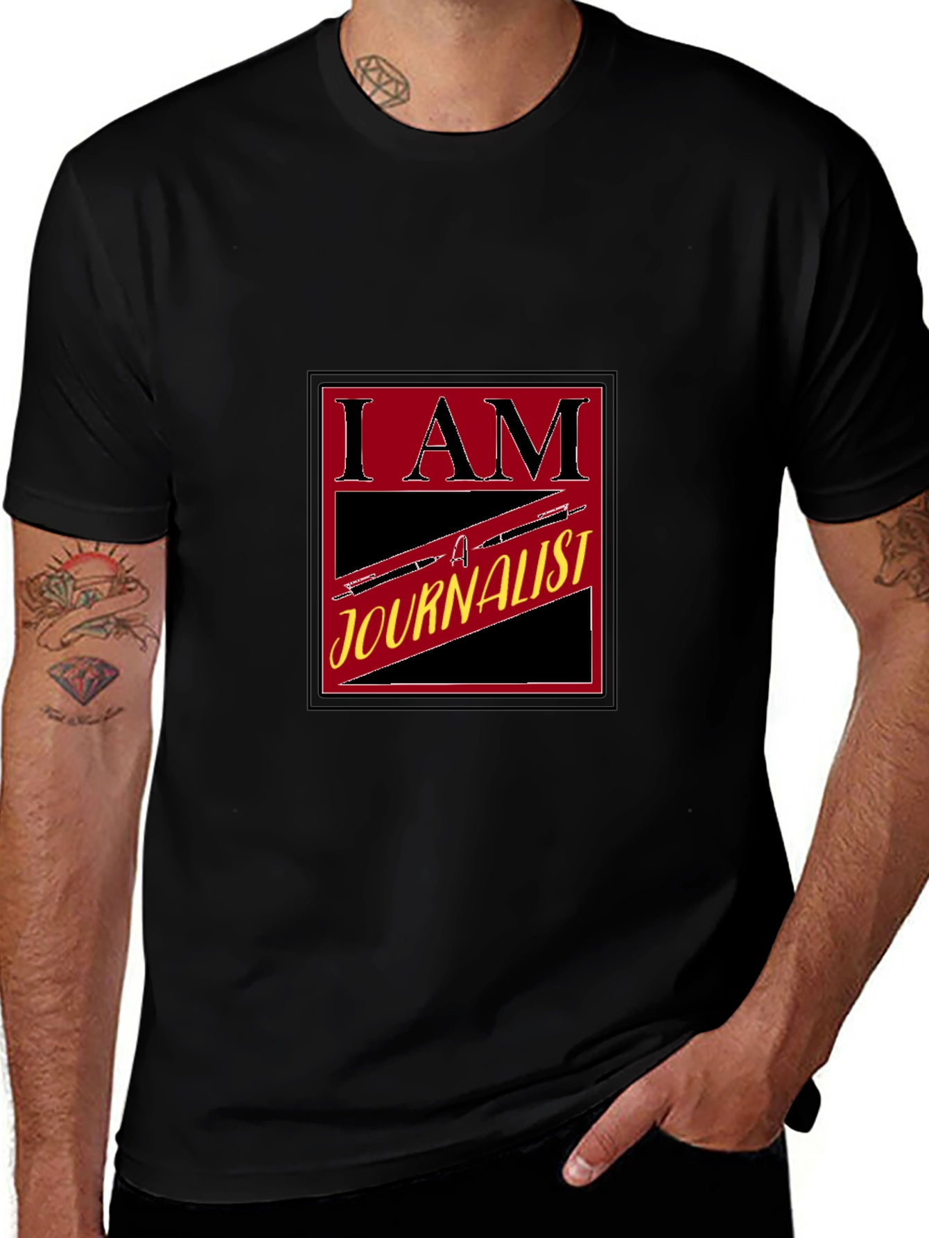 I am a Journalist Black T-Shirt