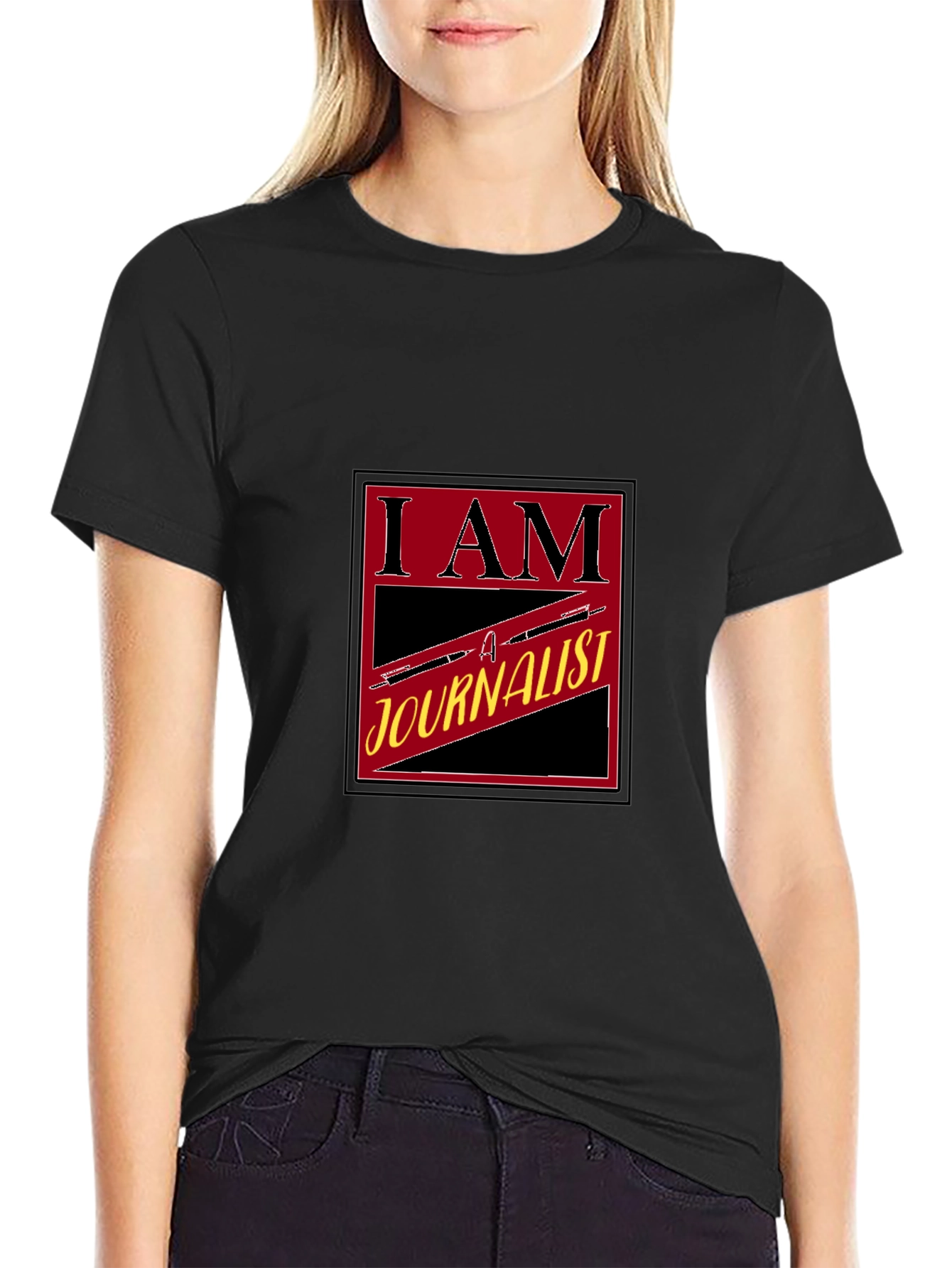 I am a Journalist Black T-Shirt