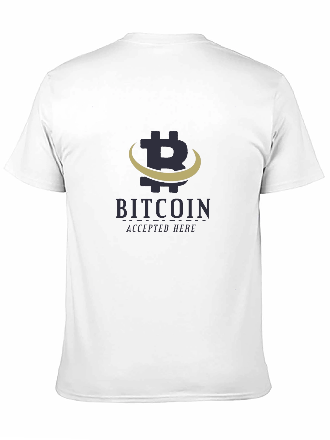 Bitcoin Accepted Here Black Graphic Tee