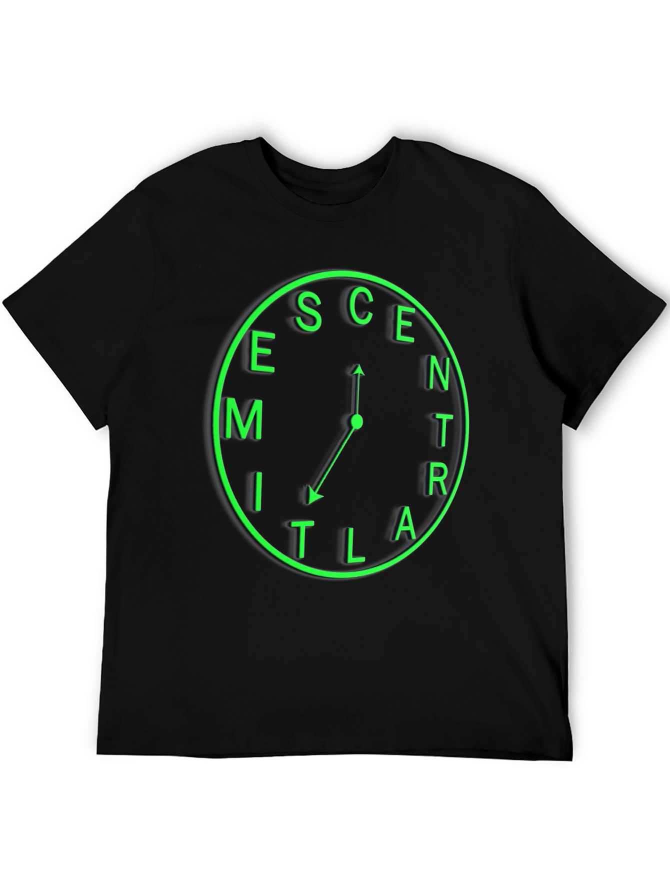 Eccentric Time T-Shirt - Unique Clock Design