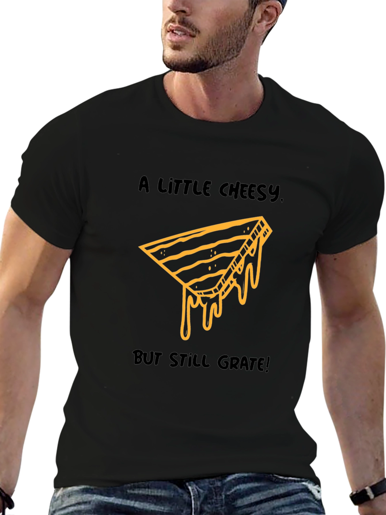 Cheesy Grate T-Shirt - Funny Food Pun Tee
