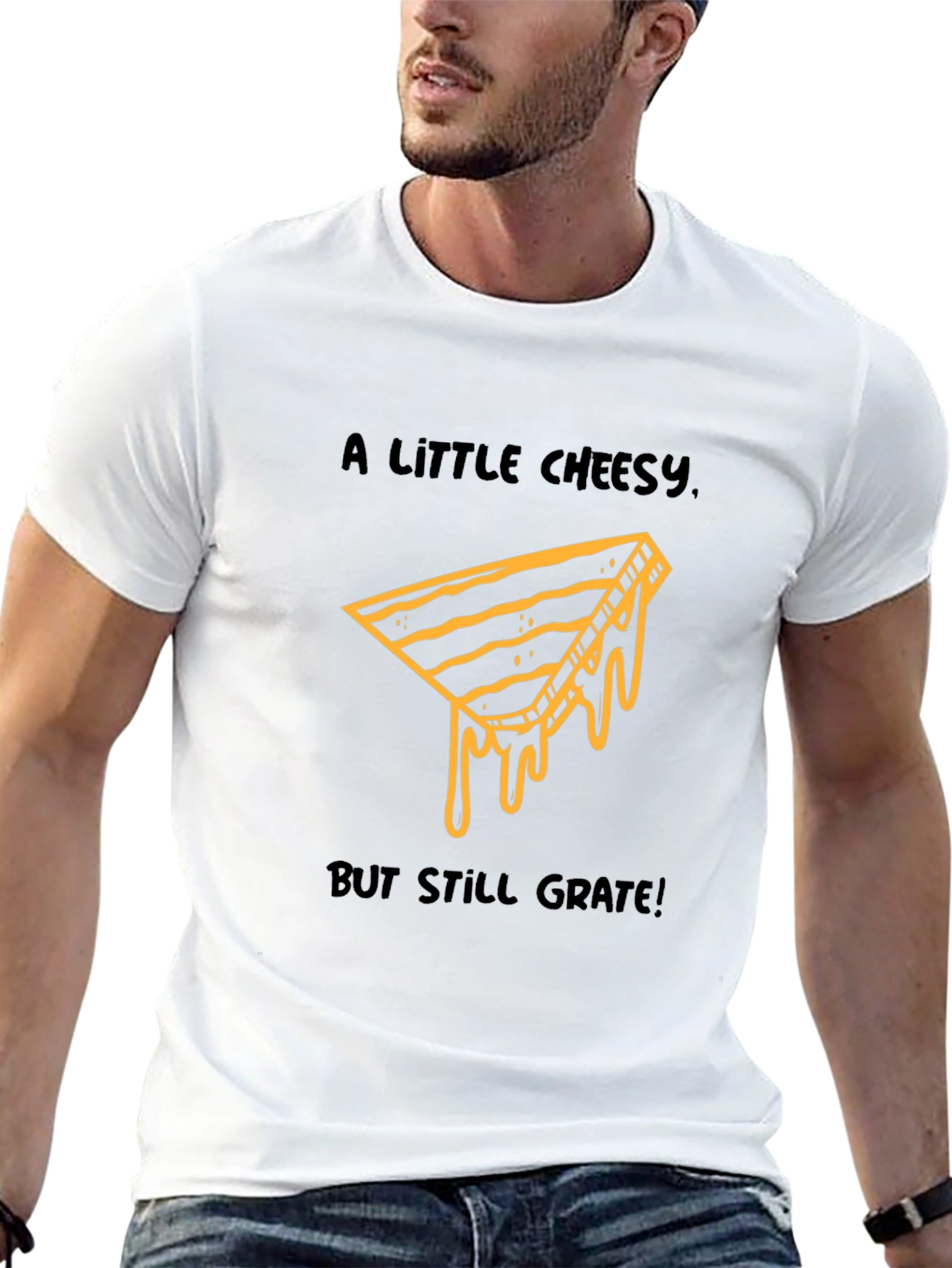 Cheesy Grate T-Shirt - Funny Food Pun Tee