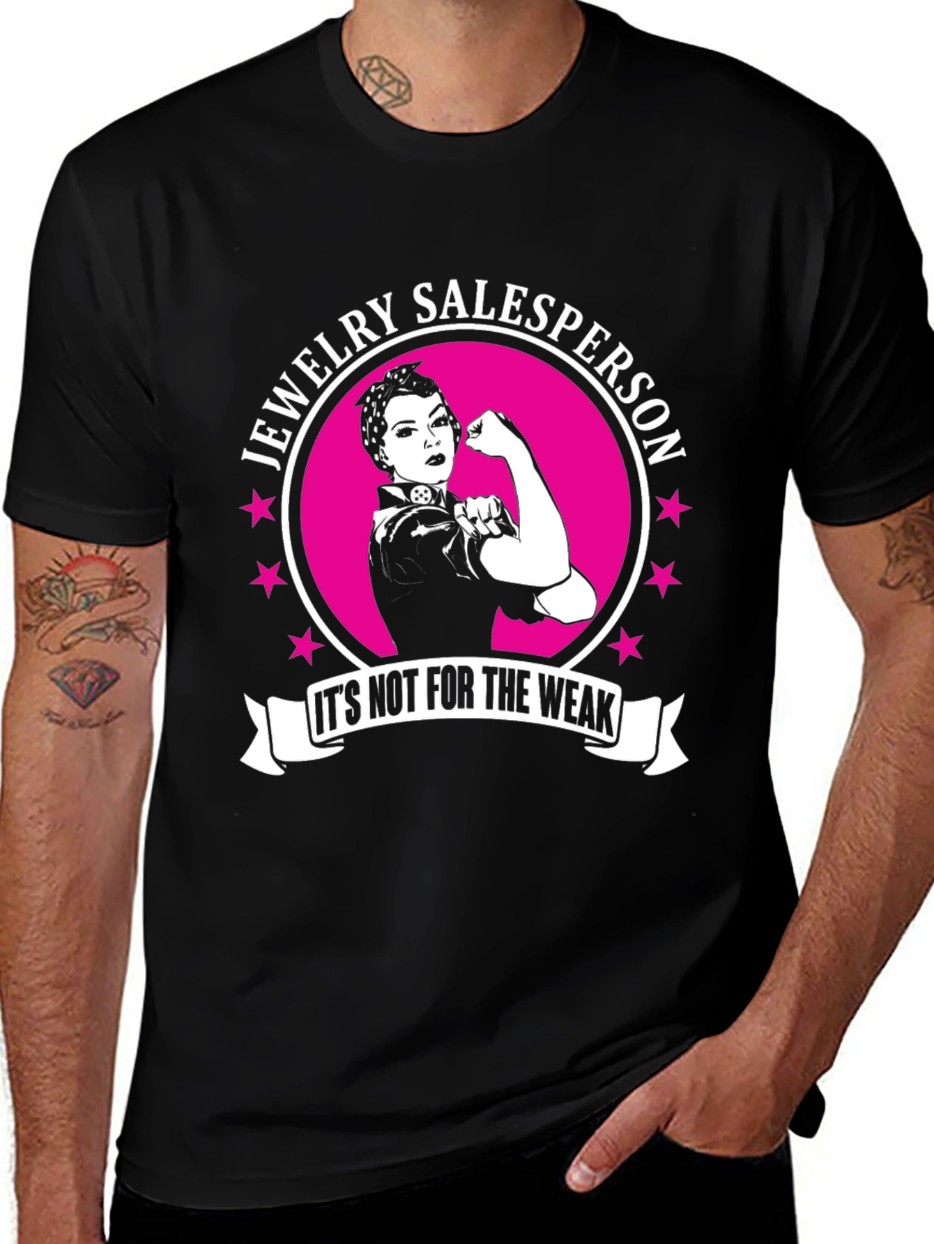 Jewelry Salesperson T-Shirt - Strong Woman Design