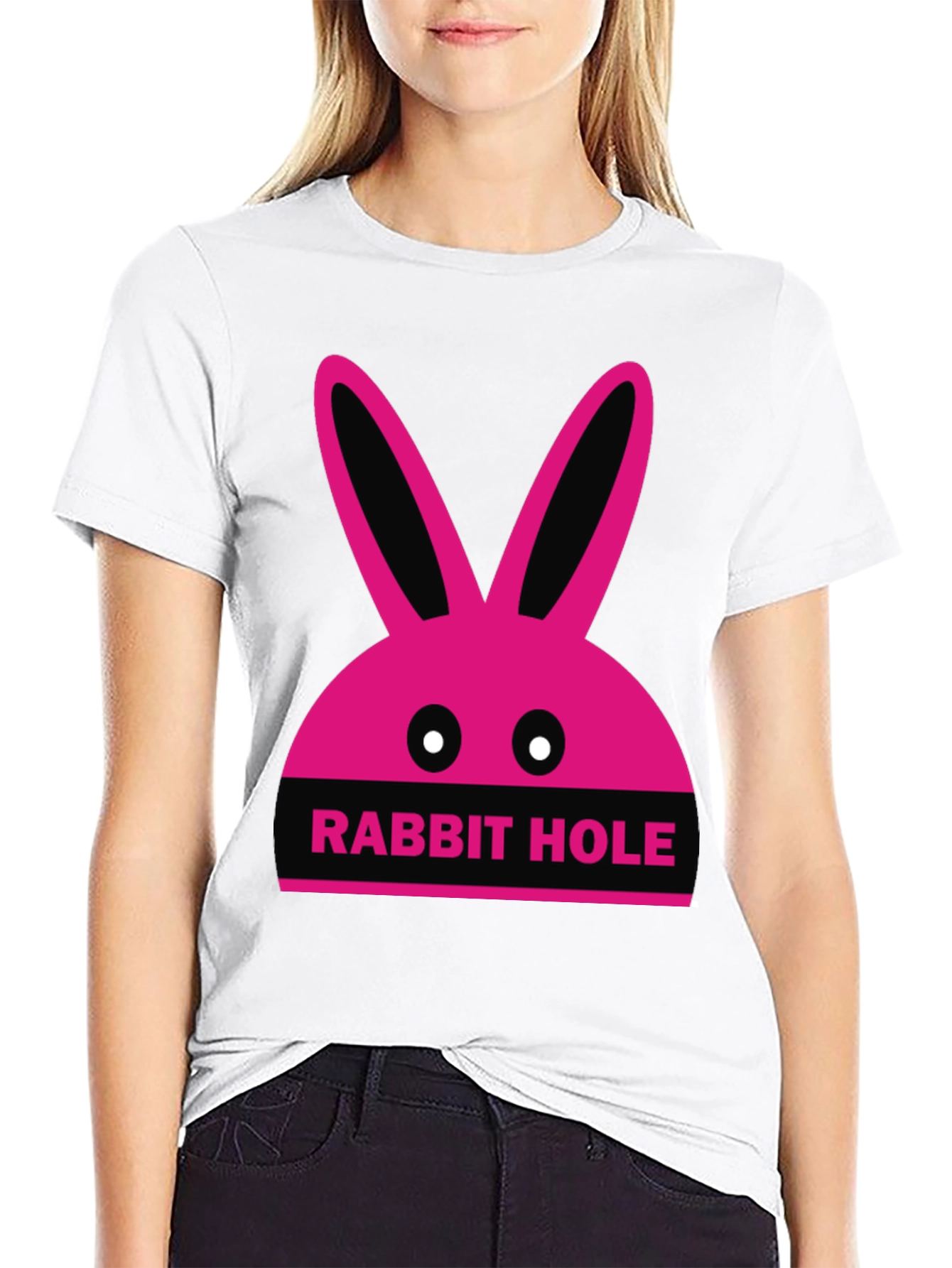 Rabbit Hole Graphic Tee - Fun Novelty T-Shirt
