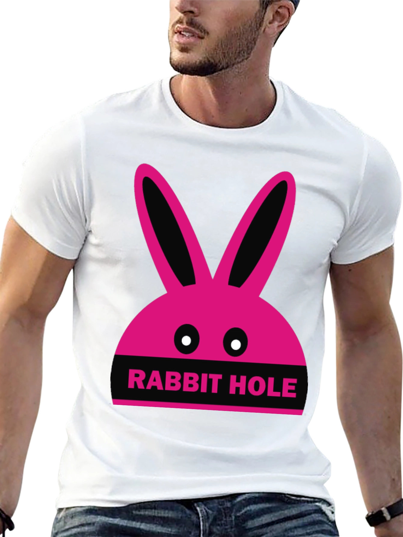 Rabbit Hole Graphic Tee - Fun Novelty T-Shirt