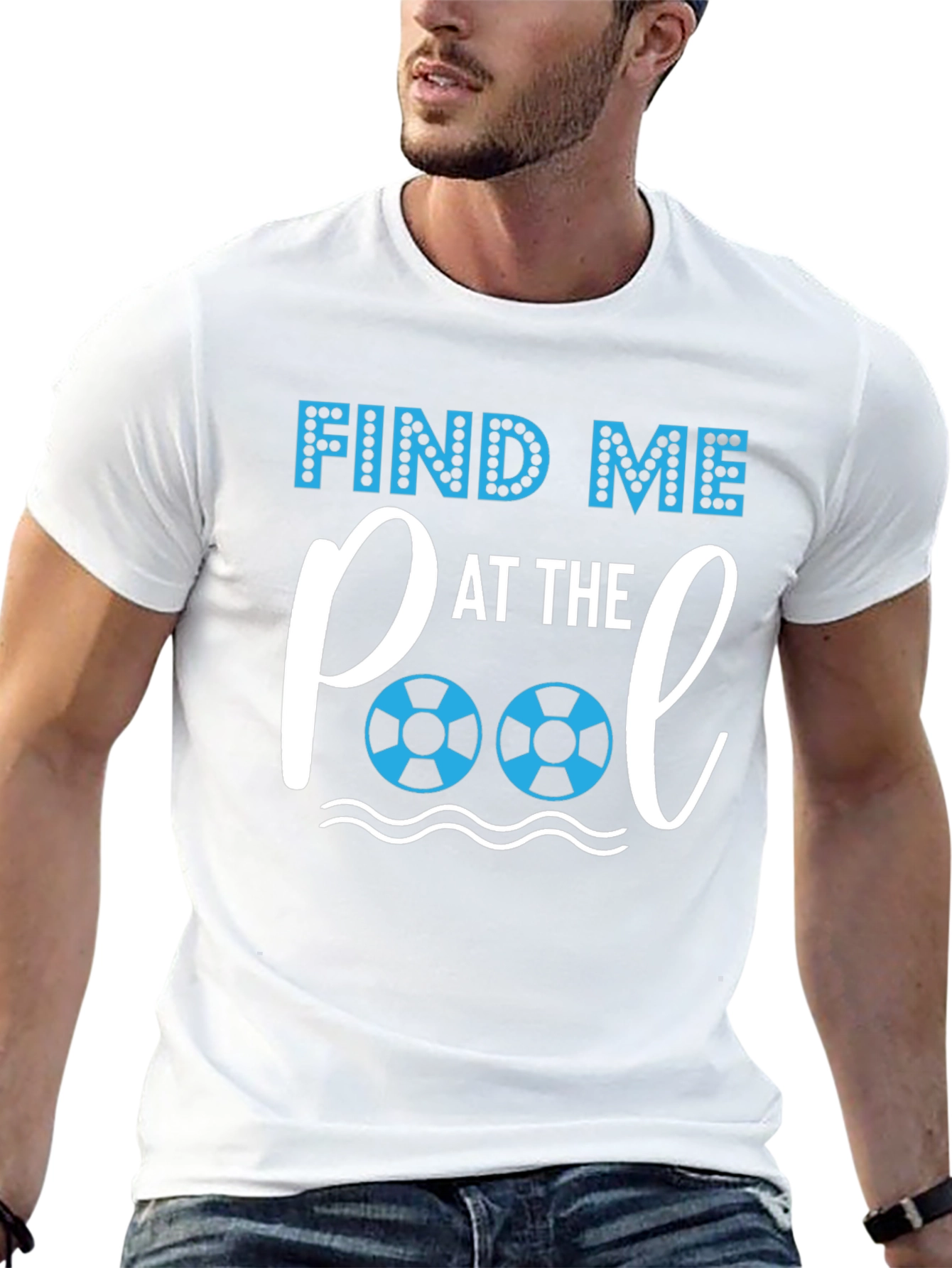 Find Me At The Pool Graphic T-Shirt