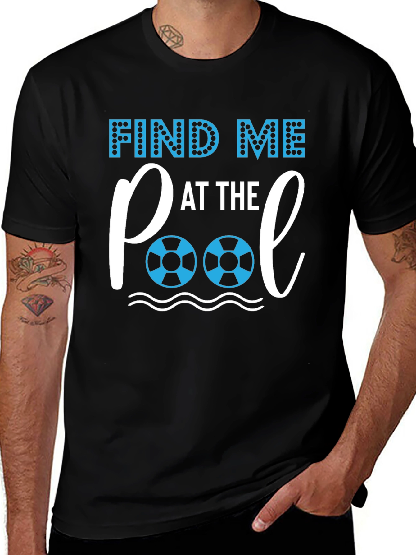 Find Me At The Pool Graphic T-Shirt