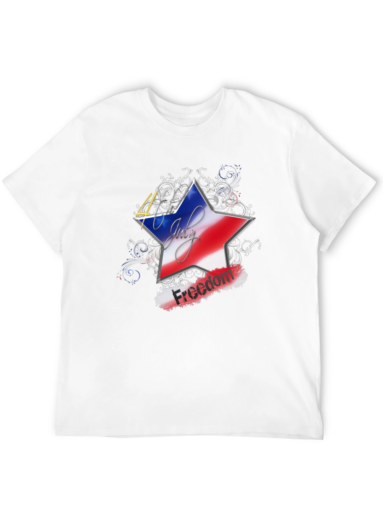 Patriotic 4th of July Freedom Graphic Tee