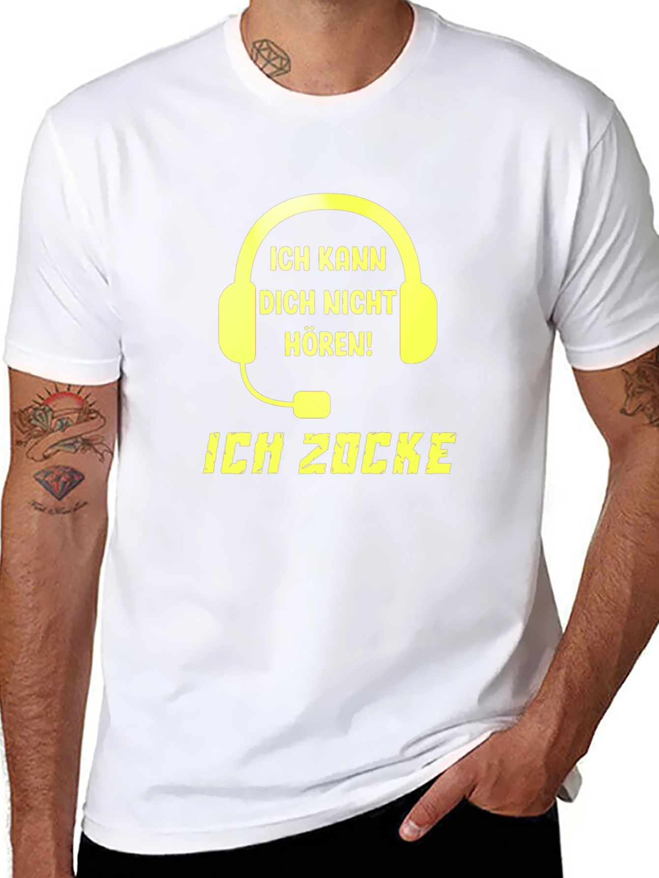 Ich Zocke - Gamer Headset Graphic T-Shirt