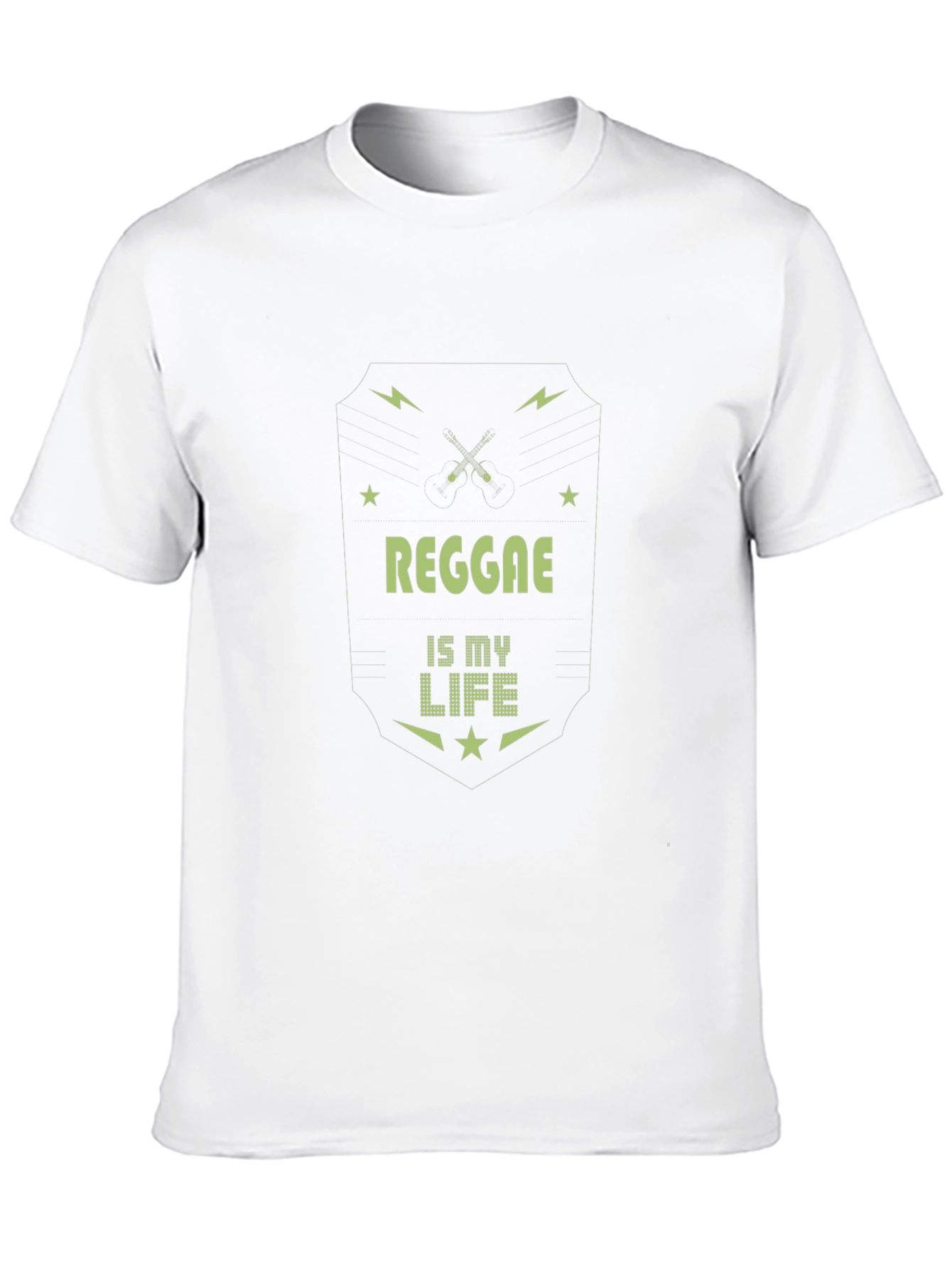 Reggae is My Life Tee - Black Graphic T-Shirt