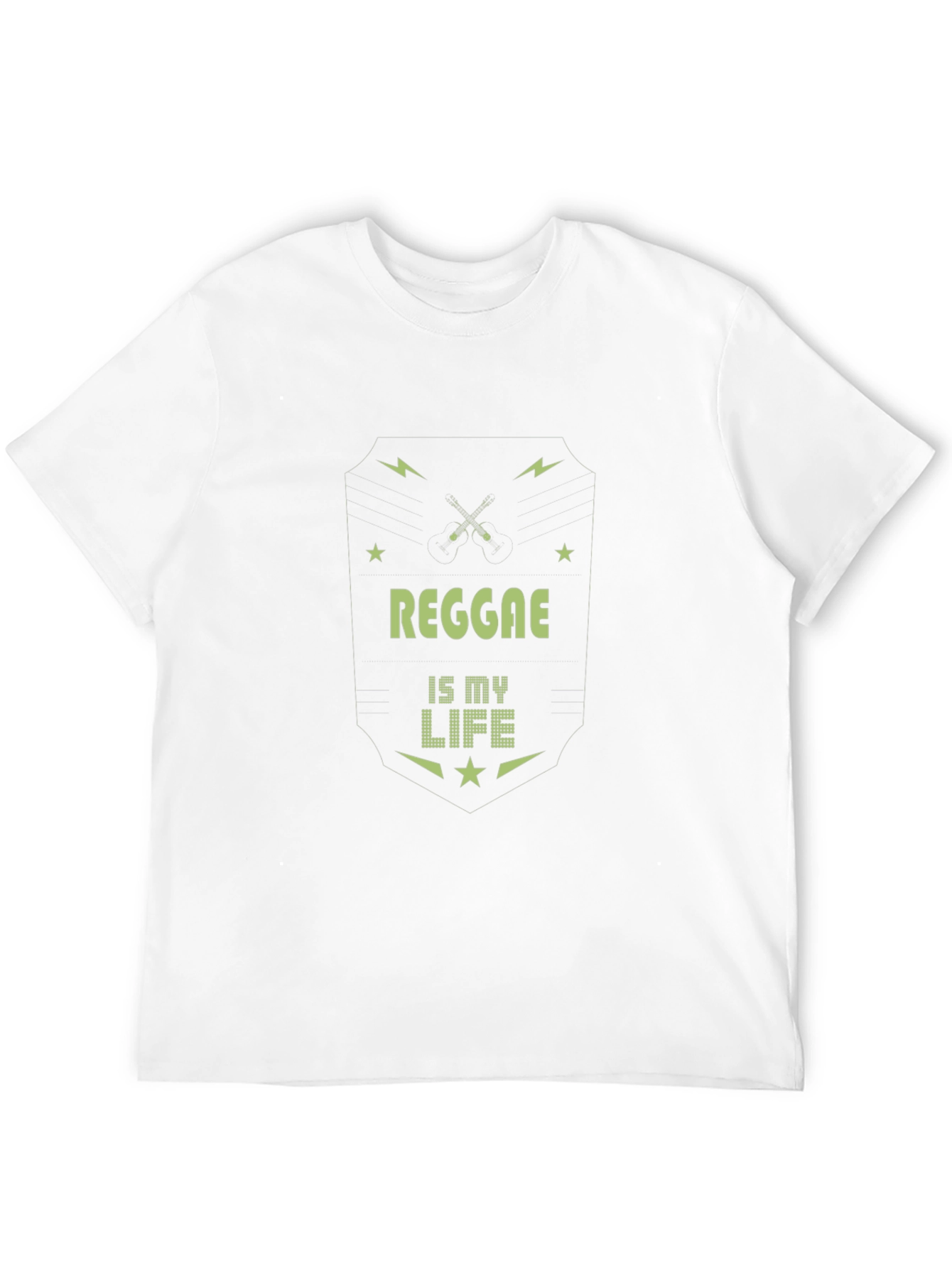 Reggae is My Life Tee - Black Graphic T-Shirt