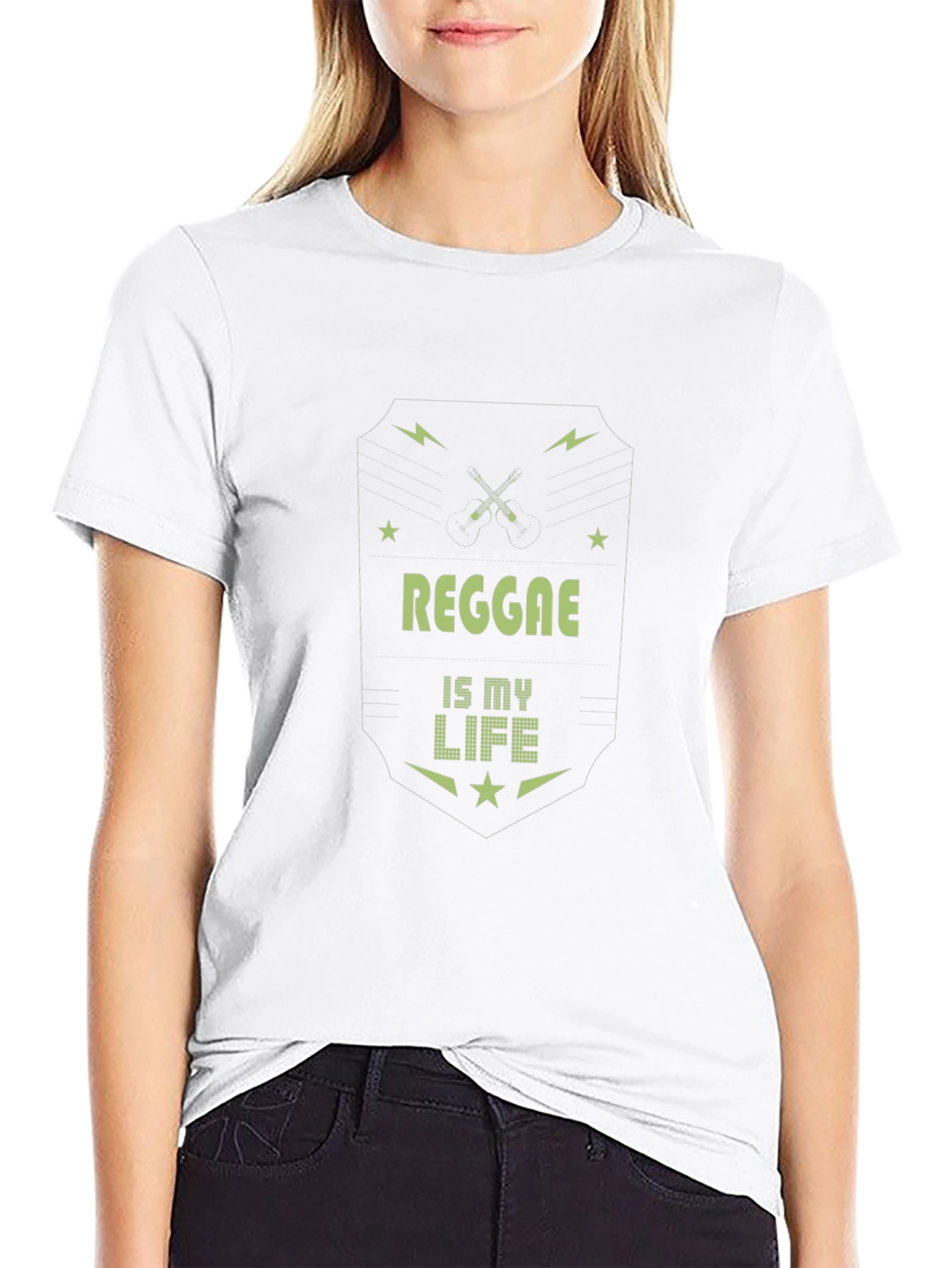 Reggae is My Life Tee - Black Graphic T-Shirt