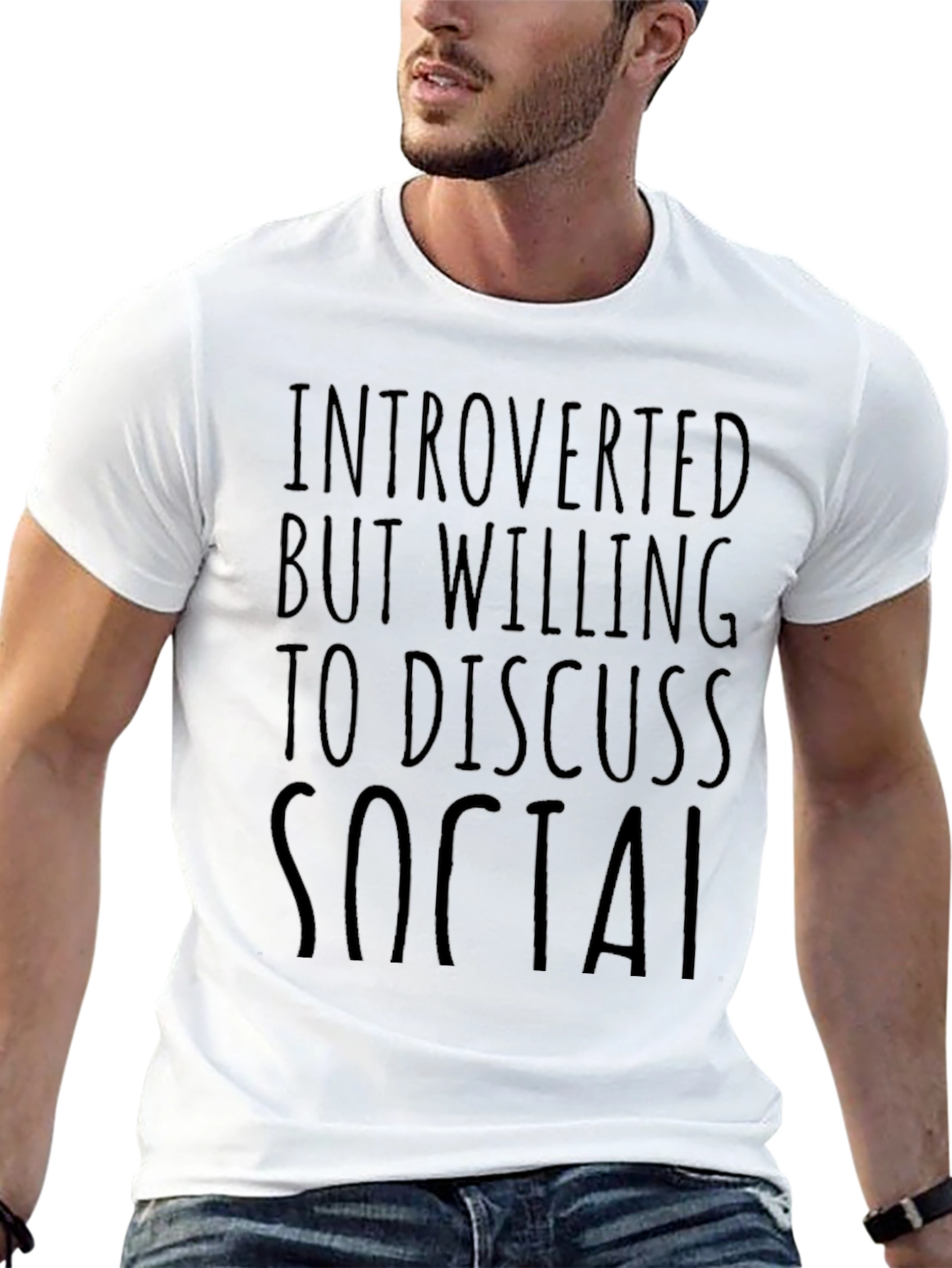 Introverted But Willing to Discuss Social T-Shirt
