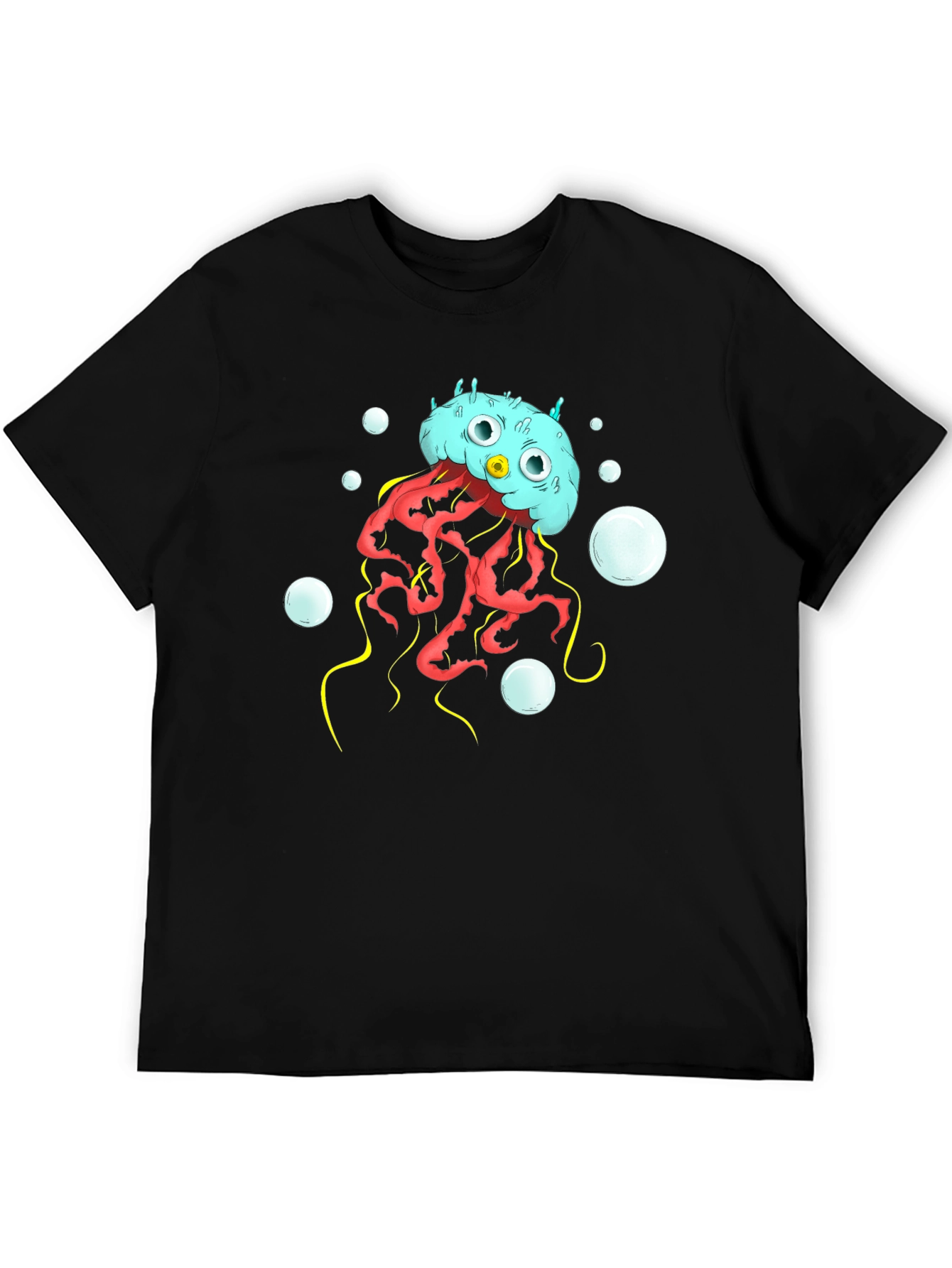 Cartoon Jellyfish Graphic T-Shirt