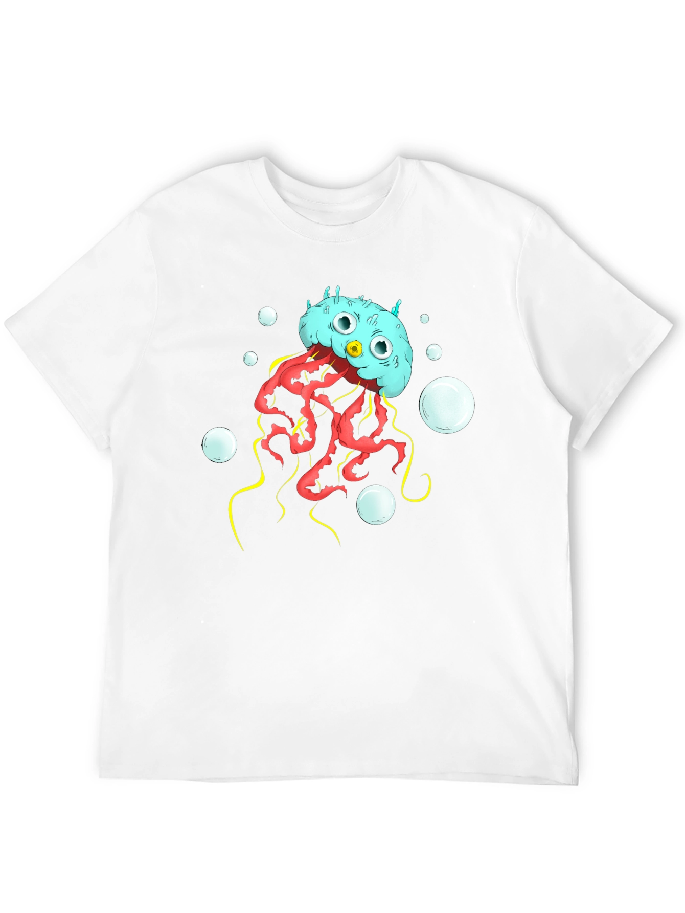 Cartoon Jellyfish Graphic T-Shirt