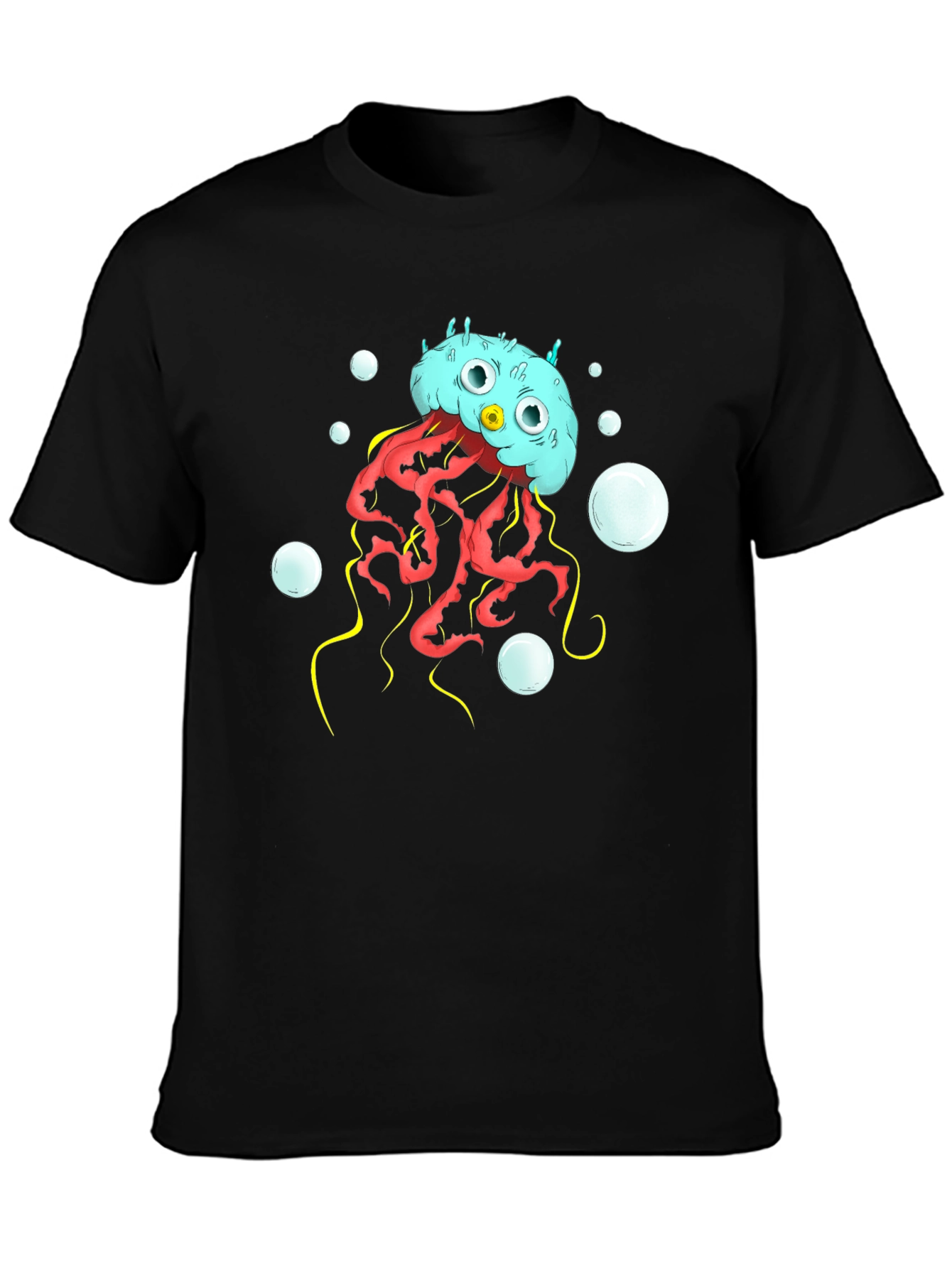 Cartoon Jellyfish Graphic T-Shirt