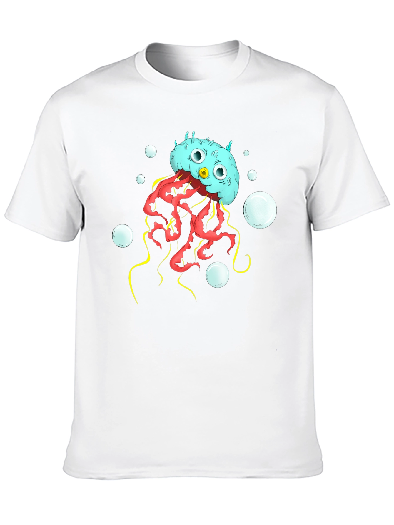 Cartoon Jellyfish Graphic T-Shirt