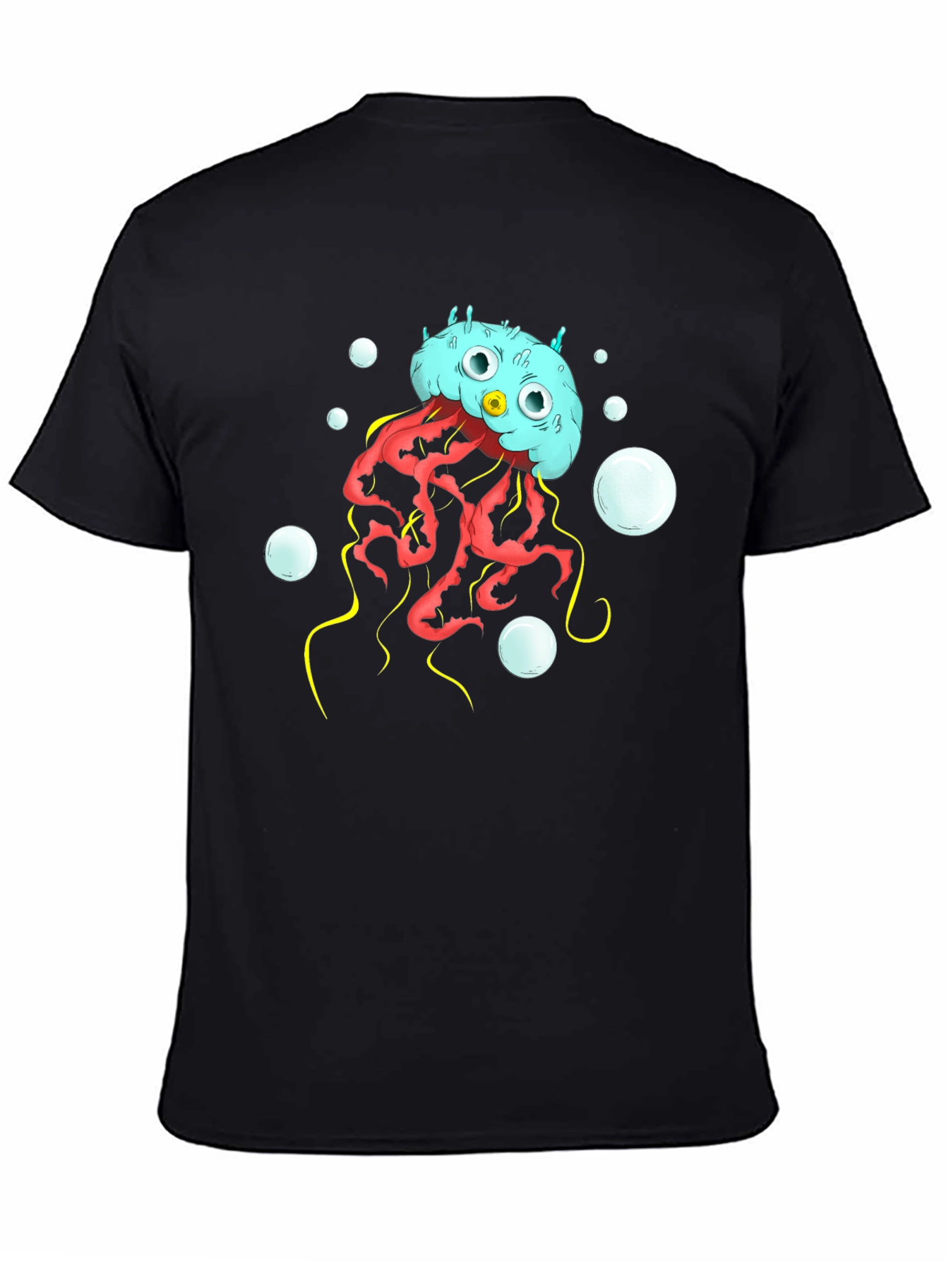 Cartoon Jellyfish Graphic T-Shirt