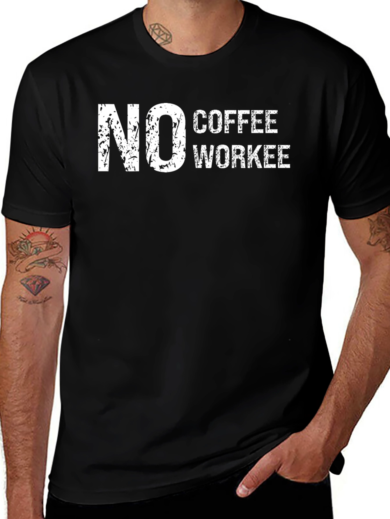 No Coffee Workee Graphic T-Shirt