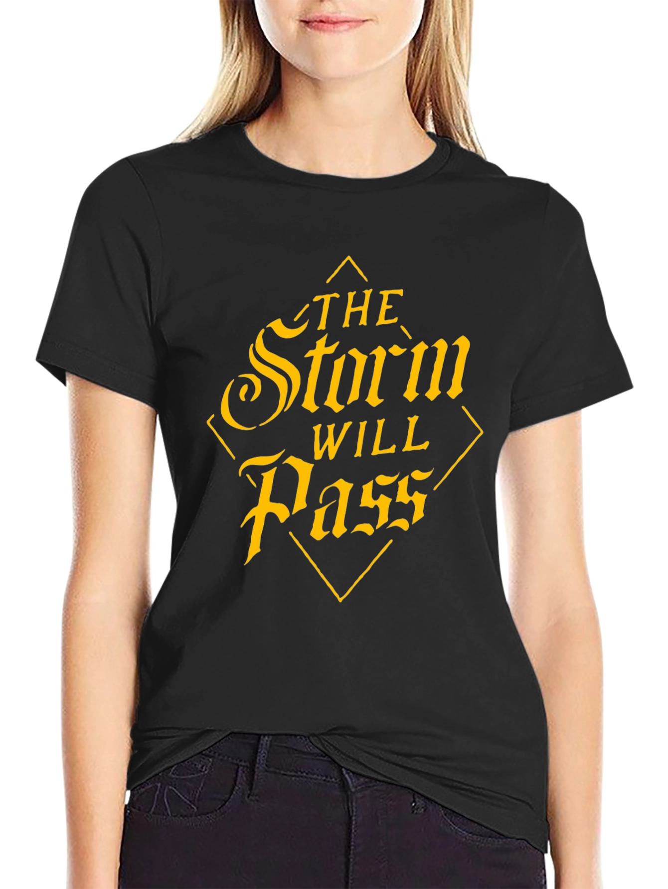 The Storm Will Pass Graphic Black Tee