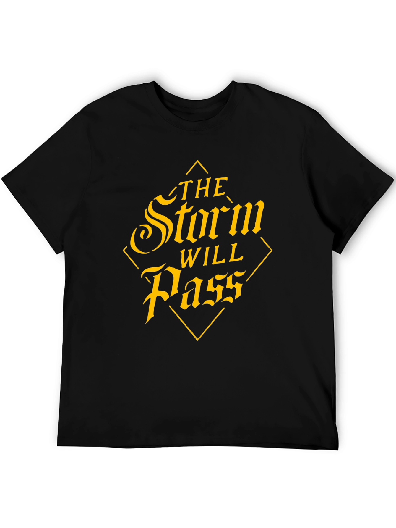 The Storm Will Pass Graphic Black Tee