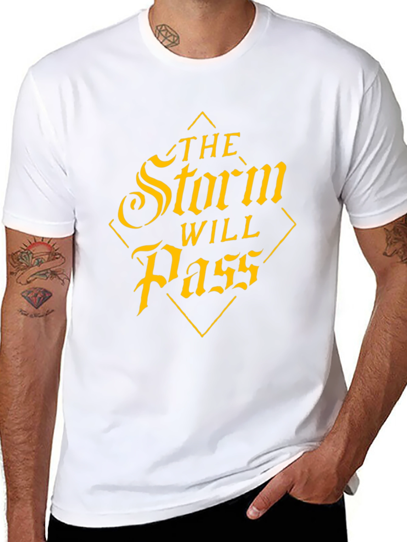 The Storm Will Pass Graphic Black Tee