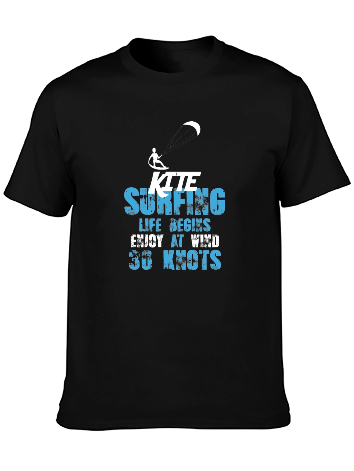 Kite Surfing Life Begins T-Shirt