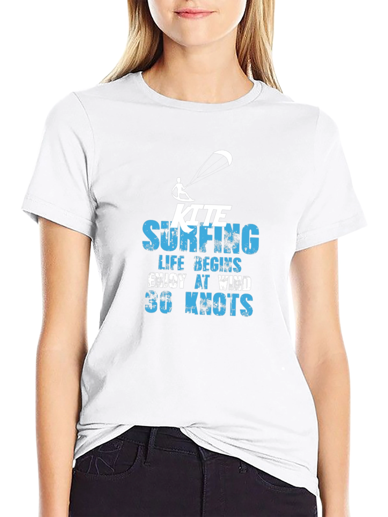 Kite Surfing Life Begins T-Shirt