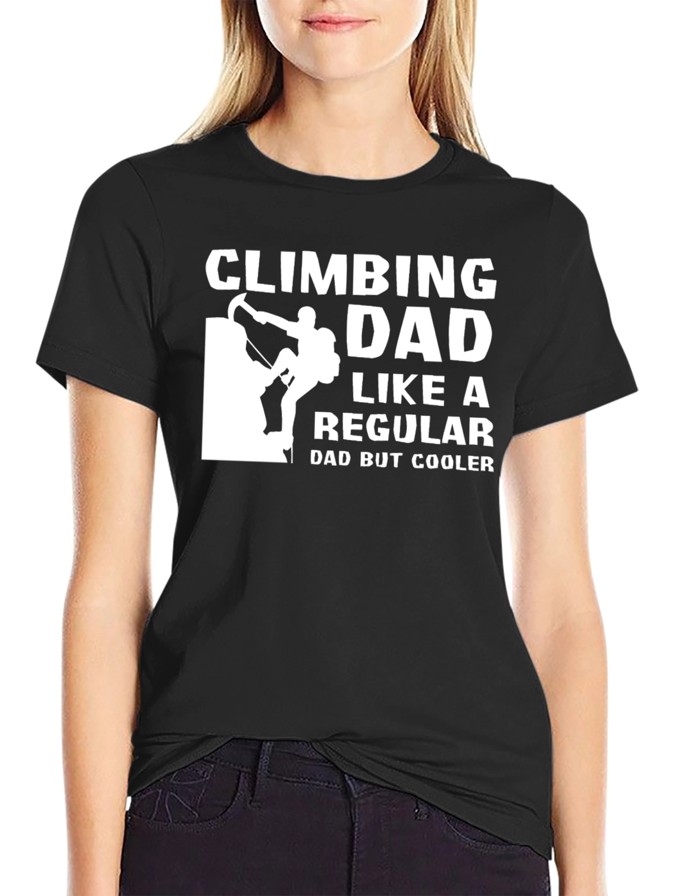 Climbing Dad T-Shirt - Cool Fathers Day Gift