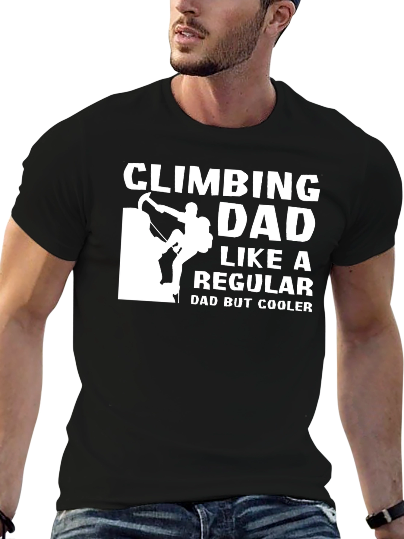 Climbing Dad T-Shirt - Cool Fathers Day Gift