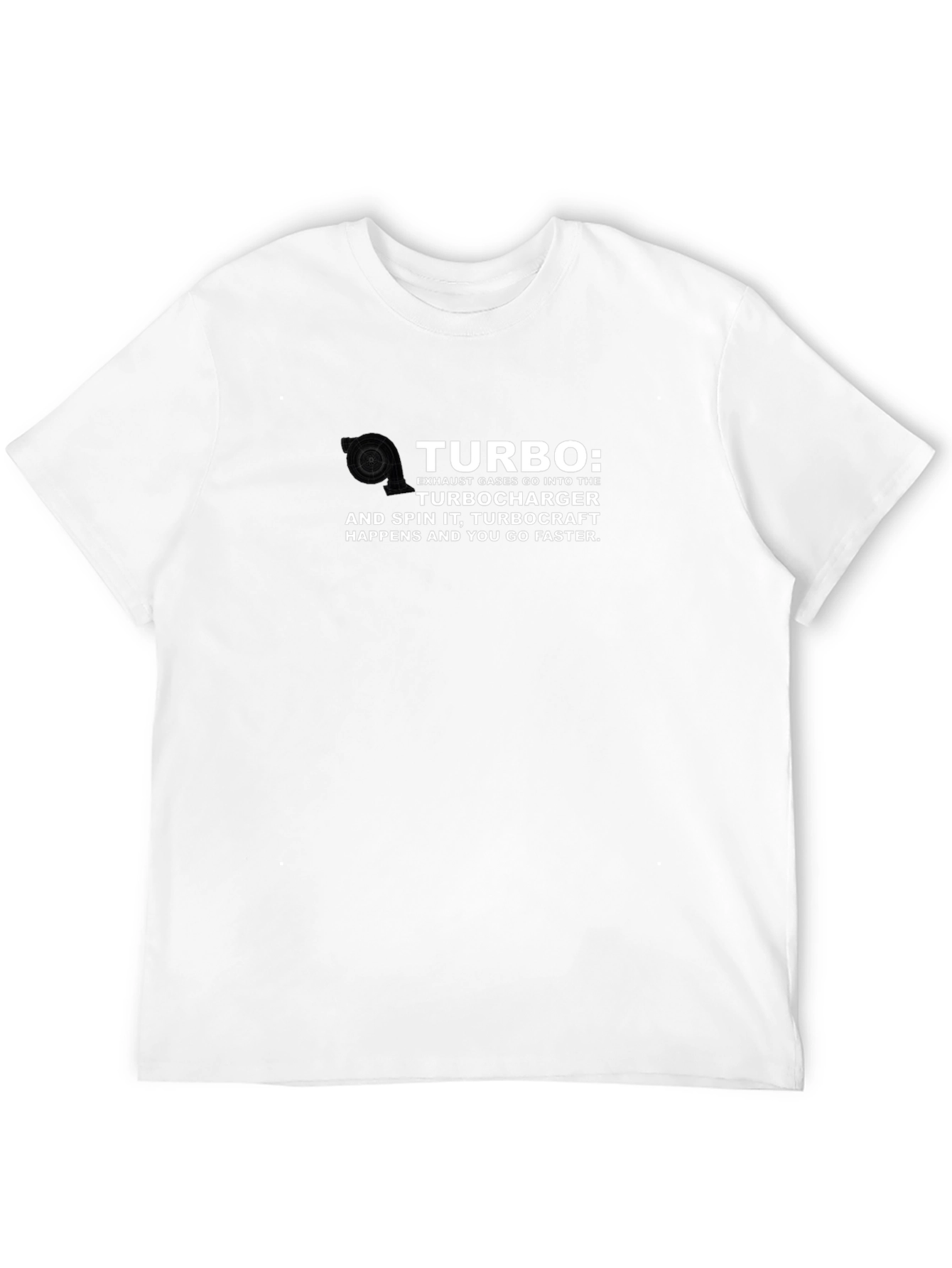 Turbocharger T-Shirt: Exhaust Gases into Turbo