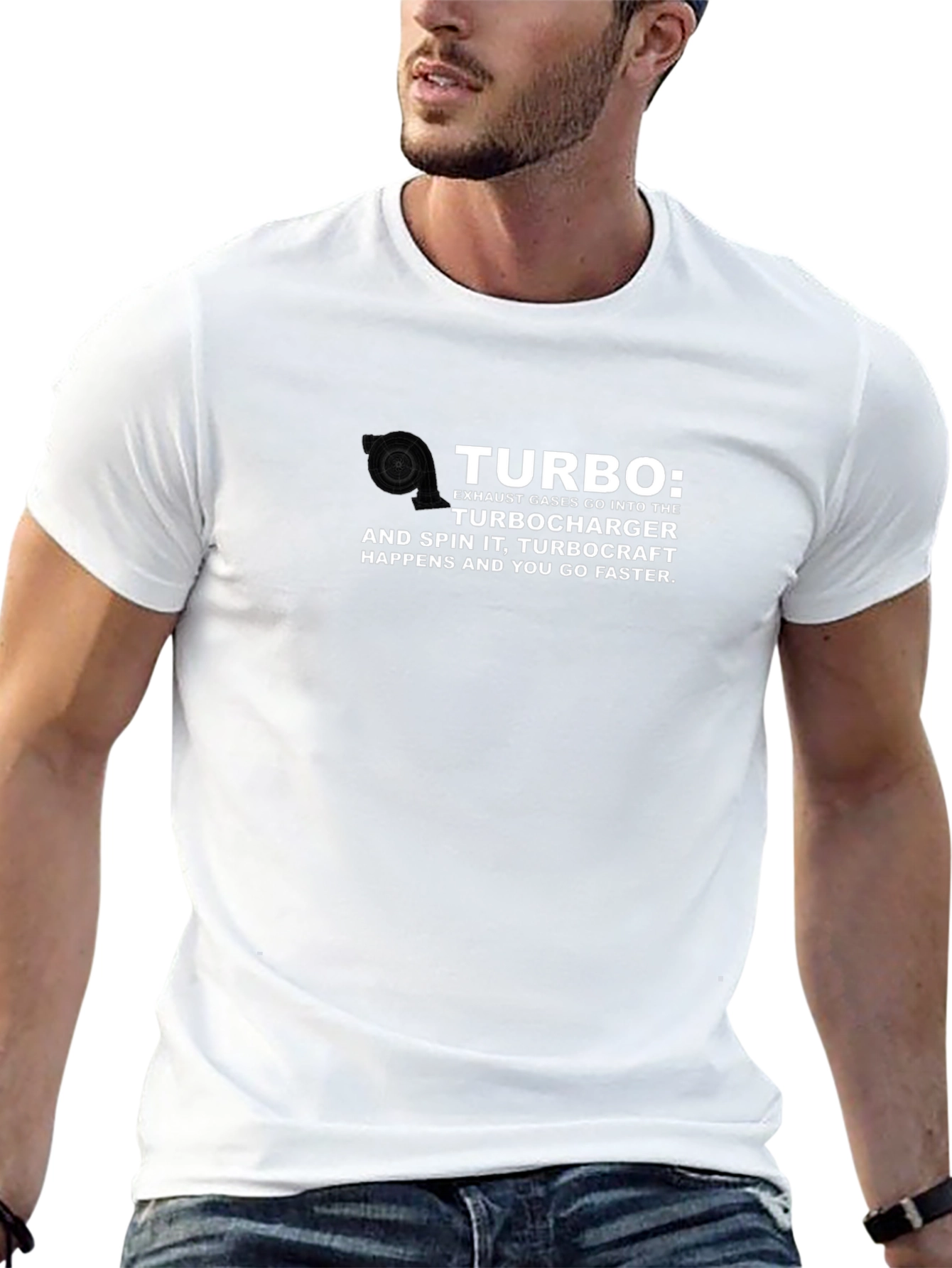 Turbocharger T-Shirt: Exhaust Gases into Turbo