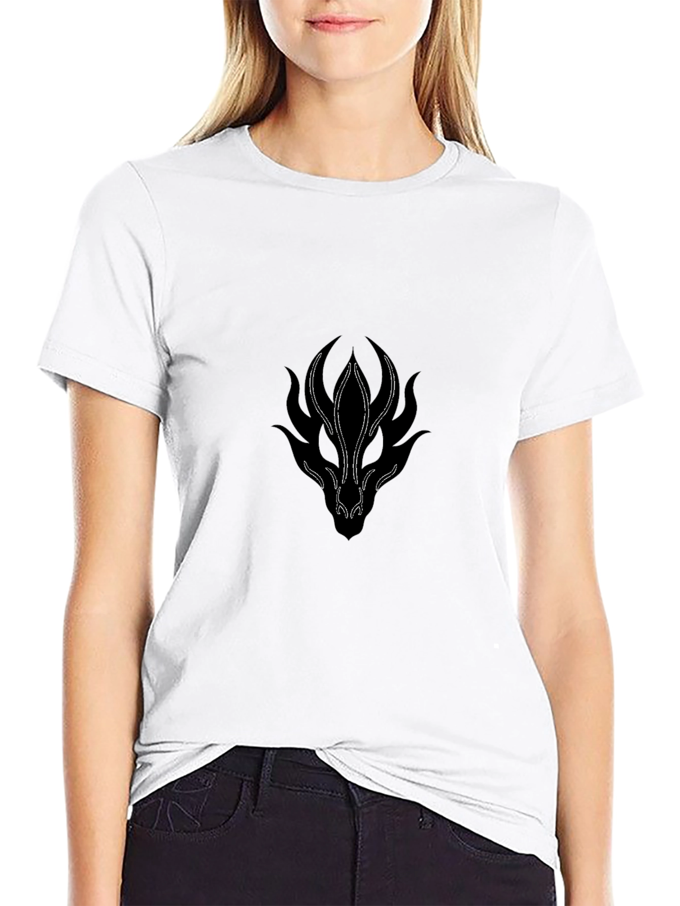 Mens Black Dragon Graphic T-Shirt