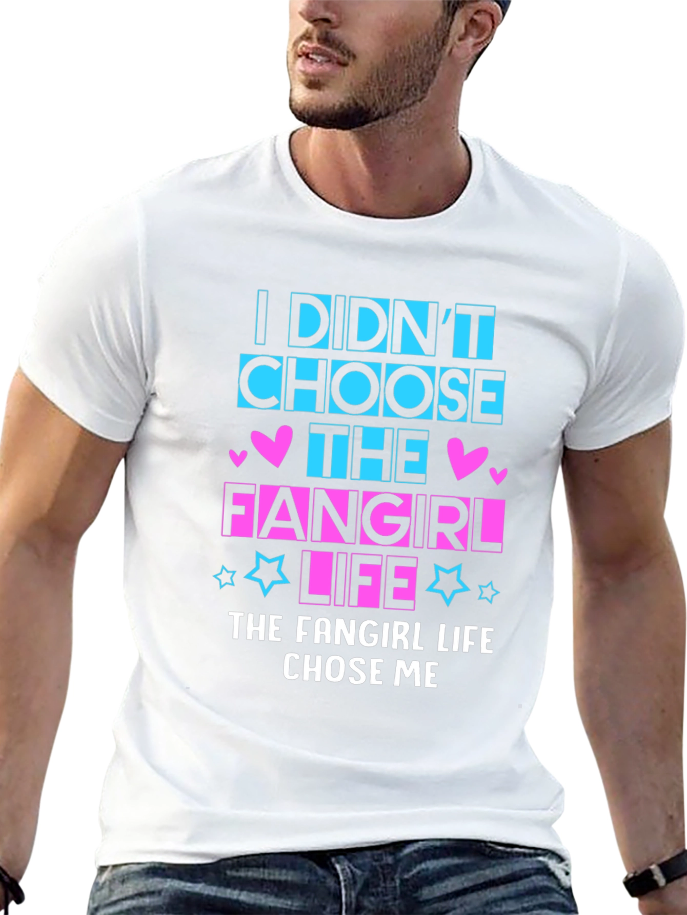 Fangirl Life Black Graphic T-Shirt