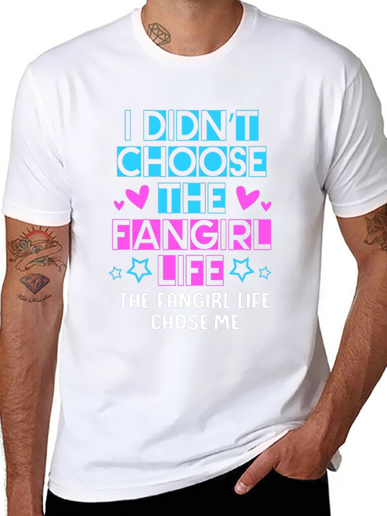 Fangirl Life Black Graphic T-Shirt